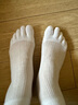 五指袜子女夏季薄款竹纤维网眼透气防臭抗菌吸汗女士无骨分趾袜子 【5双装】白色5双 均码 实拍图