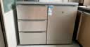 尊贵（ZUNGUI）BCD-198WQB 卧式冰箱家用变频风冷抽屉式小型橱柜式台下超薄零嵌入式冰箱 珠光白玻璃台面 实拍图