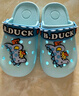 B.Duck小黄鸭童鞋儿童拖鞋男童透气洞洞鞋女童可爱家居鞋0954月色28 实拍图