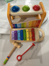 Hape敲琴台  木质手敲琴彩球敲敲乐音乐启蒙游戏盒  益智玩具儿童礼物 早旋律敲琴台 E0305 1-3Y 实拍图