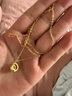 伊莎维拉（YISEILA） 伊莎维拉18K金项链女闪光O字项链K金彩金玫瑰金项链女款锁骨链 18k黄金闪o链1.92克+-0.02克 实拍图
