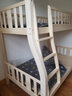 汀煌实木上下床双层床小户型架子上下铺双人子母床两层木床高低儿童床 【爬梯款】上80下100+床垫*2 实拍图