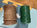 寿禾 棉绳捆绑编织装饰包装挂毯打包手工 绿色棉绳4mm长100M/卷+胶水 实拍图