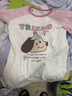 果壳（Gukoo）睡裙女春夏新款卡宽松插肩袖圆领纯棉女士家居服睡裙 奶白 S 实拍图