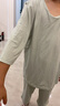 三枪童装新款凉感莫代尔防螨抑菌男童女童吸湿排汗中袖中裤圆领家居服 短袖短裤青绿 130 实拍图