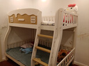 川兔·小屋上下床双层实木儿童床男孩女孩高低床上下铺公主成人子母床 爬梯款【送5cm床垫*2】 上铺宽115*下铺宽135 实拍图