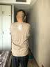 马登工装新疆纯棉T恤男凉感抑菌重磅打底男士纯色复古短袖高端半袖衫 燕麦色 【打底衫/内搭可外穿/美式高街/五分袖】 2XL 【推荐175-190斤】 实拍图