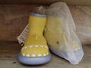 SEVEN ONLY OLINE儿童雨鞋女童防水防滑可爱鲨鱼宝宝雨靴女孩幼儿园水鞋 柠檬黄 17 cm内长【170】脚长约16穿 实拍图
