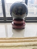 瑞际天然黑曜石水晶球摆件黑色大号原石打磨客厅办公室玄关工艺品装饰 球直径3厘米送黑色塑料底座 晒单实拍图