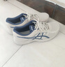 亚瑟士ASICS男鞋透气跑鞋运动鞋缓震舒适跑步鞋 GEL-CONTEND 4 米白色/蓝色 40.5 实拍图