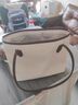 乖可爱百搭大容量包包女2025新款休闲上班单肩包大学生上课通勤托特包 韩版托特包咖色带挂件36*2*25 实拍图