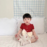 G.DUCKKIDS小黄鸭童装女童连衣裙夏季洋气儿童短袖小裙子女宝宝夏天碎花裙 粉红色 80 (建议8-10公斤 12-24个月)cm 实拍图