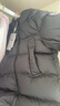保姆鹅  儿童羽绒服宝宝中长款护脸加厚鸭绒外套防风保暖童装冬装 炭黑 110 实拍图