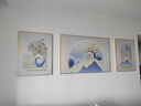 猫九酱奶油风客厅装饰画福鹿三联画高级感壁画大气沙发背景墙挂画 实拍图
