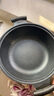 锅煲宝（BabyPot）麦饭石不粘锅炒锅家用锅微压锅电磁炉燃气灶通用带蒸笼炒菜锅 【不粘炒锅】带蒸笼/黑色 30cm 实拍图