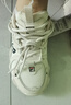 斐乐猫爪鞋女鞋老爹鞋休闲鞋女休闲复古厚底运动鞋 猫爪四代-AW古白色/白天鹅 36 实拍图