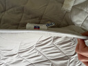 富安娜家纺床垫 全棉静享抗菌立体床垫厚垫橡筋绑带款 浅灰 120*200*3cm 实拍图
