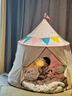 小斑鸠（little dove）儿童帐篷室内游戏屋/女孩蒙古包城堡玩具屋礼物 粉色兔子(含棉垫) 实拍图