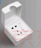 国际电工一体式防水盒插座家用浴室插座防溅盒86型明暗装通用保护盒防水罩 一开五孔防水插座【暗装】-奶白 实拍图