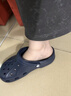 卡骆驰crocs洞洞鞋贝雅男鞋女鞋轻便耐磨一脚蹬拖鞋休闲鞋|10126 深蓝-410 39 (240mm) 实拍图