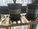 奥美优加仑盆花盆树脂透气防烂根塑料种植盆栽盆带托盘一体家用加厚 实拍图