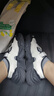 FILA FUSION斐乐玛丽珍凉鞋女鞋夏凉拖魔术贴海螺沙滩鞋子 微白/黑-WB 37.5 实拍图
