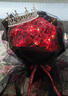 爱里鲜花99朵玫瑰花送女友送老婆生日花约会鲜花求婚表白礼物花店送花 33朵红玫瑰黑纱蒙面款情人节鲜花 实拍图
