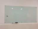 得力(deli)挂式白板180*90cm 磁性钢化悬挂式玻璃白板办公会议写字板黑板(附白板擦 白板笔 磁钉)50041 实拍图