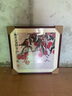 紫腾随轩齐白石装饰画新中式客厅背景墙面挂画卧室饭厅餐厅水墨虾壁画 大吉大利 60*60cm红木色实木框 实拍图