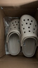 卡骆驰crocs洞洞鞋贝雅男鞋女鞋轻便耐磨一脚蹬拖鞋休闲鞋|10126 卵石色-2V3 39 (240mm) 实拍图