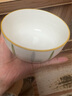【摩登主妇同源】釉下彩米饭碗特别好看的餐具小碗家用陶瓷吃饭碗 4.5英寸菱格碗【1个装】 实拍图