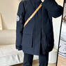 骆驼（CAMEL）【王俊凯同款】户外羽绒服冬季新款连帽羽绒衣中长款保暖防风外套 AA12264035B，幻影黑，男女同款 2XL 实拍图