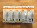 FSL佛山照明LED尖泡水晶灯泡节能灯泡5.5W小口E14黄光晶亮/星凡5只装 实拍图