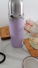 杯套 保护套 通用保温杯玻璃杯隔热防烫带提绳水杯套 350ml-500ml 大号浪漫紫 实拍图