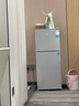 小黄鸭 178升冰箱双门 冷藏冷冻小型家用宿舍租房电冰箱小巧不占地 一级能效省电节能 158L【一级能效，上冷冻下冷藏】银色 实拍图