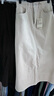 无印良品（MUJI）女式 木棉混 灯芯绒 A字裙 中长款半身裙子女款 美拉德 BE11CC3A 象牙色 S 155/62A 实拍图