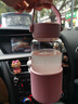 北鼎（Buydeem）泡茶随手杯 茶水分离家用耐高温玻璃杯便携办公水杯节日送礼 【猪猪粉】畅快饮|茶水分离630ml 实拍图