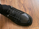 百丽时尚小白鞋男鞋25厚底一脚蹬休闲板鞋A1920 黑色-打孔  44 实拍图