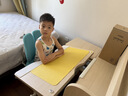 光明园迪（GMYD） 儿童学习桌椅套装可升降学生书桌可调节多功能写字桌椅诚者F120 诚者F120冰海蓝+A6-2卡其+蓝椅套 实拍图