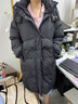 （反季清货）2025冬季新款宽松小个子羽绒服女韩版连帽外套 黑色 M 实拍图