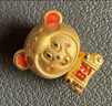 周大生x旺仔牛奶糖联名黄金珐琅转运珠桃花足金硬金手链生日礼物送女友 旺气小熊转运珠-0.85g-【不配绳,介意慎拍】 【单转运珠-无赠品,介意慎拍】 实拍图