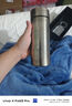 丽贝德商务钛杯保温杯内外纯钛泡茶杯大容量礼盒 皓月银 460ML 实拍图