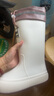DG&DU雨鞋女款2025新款高筒防水防滑雨靴加绒长筒水鞋时尚学生软底水靴 【防水口款-防水防滑】白色 38/39【码数偏小】 实拍图