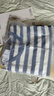 蕉内（Bananain）王一博同款305H纯棉睡衣男女士100%棉情侣家居服短袖短裤套装夏季 【王一博同款】海藻蓝横条纹 XL 实拍图