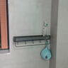 四季沐歌（MICOE）卫生间置物架 太空铝免打孔厕所洗手台厨房收纳壁挂浴室置物架1个 实拍图