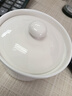 京东京造 炖盅 陶瓷汤碗蒸蛋燕窝辅食碗家用带盖赠勺子纯白260ml 实拍图