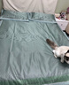 雅鹿凉席冰丝席三件套夏季可水洗空调席夏凉席双人家用夏凉垫子软席子 水绿小熊包边款【凉爽】 150*200cm三件套【凉席+枕套*2】 实拍图