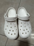 卡骆驰crocs洞洞鞋贝雅男鞋女鞋轻便耐磨一脚蹬拖鞋休闲鞋|10126 白-100 36 /37(220mm) 实拍图