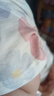 鲸鱼阿唔 夏季婴儿衣服纯棉短袖连体衣女男宝宝哈衣爬爬服0-2岁婴 紫色花朵 73cm 实拍图