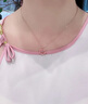 老凤祥轻奢S925银项链女桃花经典百搭吊坠高级纪念日生日礼物送女友老婆 桃你喜欢项链*至臻心意礼盒 实拍图